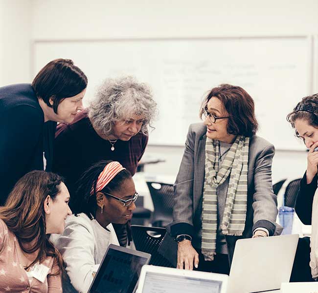 International Baccalaureate teachers gathering during a workshop