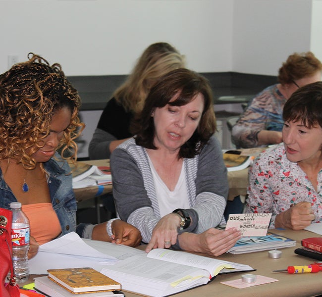Students in class