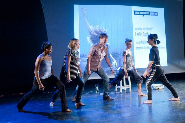 A group of students during a charity event