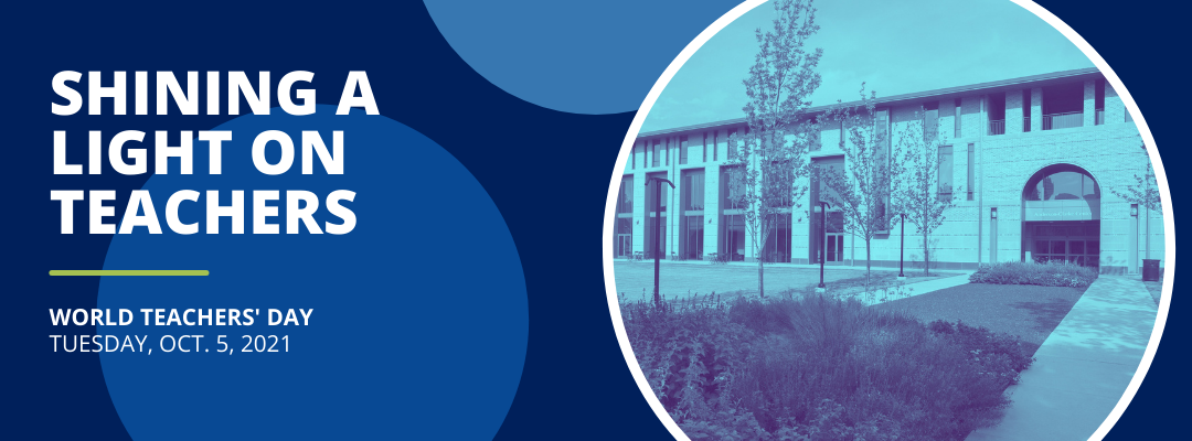 Banner celebrating World Teachers' Day