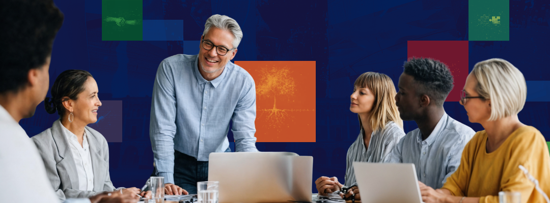 Board members engaged in lively discussion