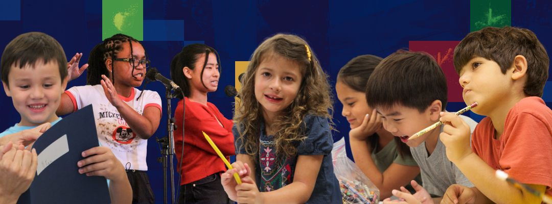 Banner image featuring young children smiling