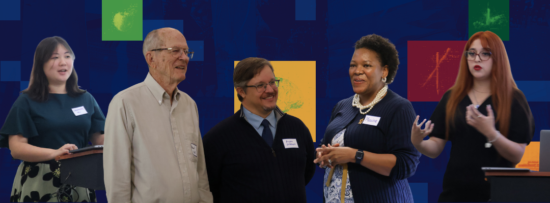 Collage of Rice's Life in Schools attendees and participants